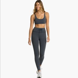 Vuori Stripe Daily Legging and Yosemite Bra Set | Women’s S | Athletic Wear